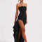 2024 Fashion Summer New Sexy Party Evening Dress Sexy Women'S Dresses Black Backless Sleeveless Long Dress Elegant