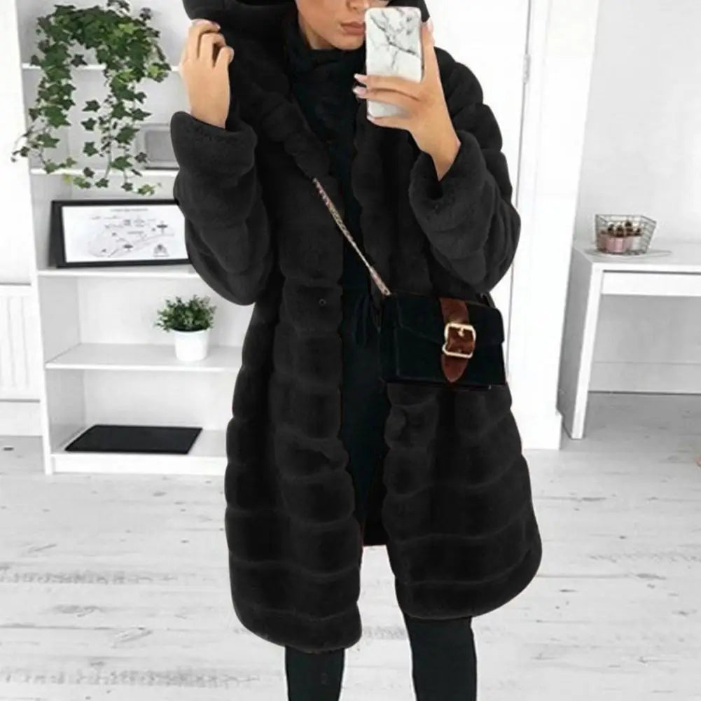 Winter Outwear Keep Warm Women Coat Long Sleeves Fabulous Trendy Design Women Jackets for Dating