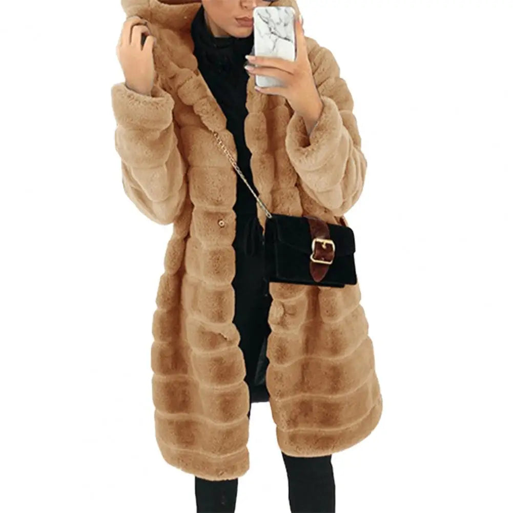 Winter Outwear Keep Warm Women Coat Long Sleeves Fabulous Trendy Design Women Jackets for Dating