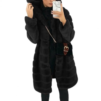 Winter Outwear Keep Warm Women Coat Long Sleeves Fabulous Trendy Design Women Jackets for Dating