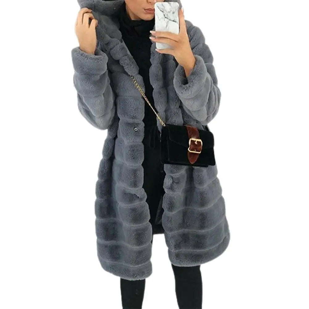 Winter Outwear Keep Warm Women Coat Long Sleeves Fabulous Trendy Design Women Jackets for Dating